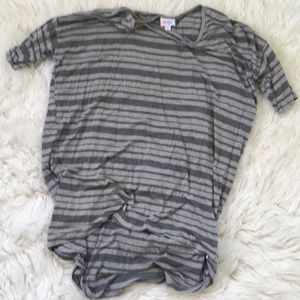 Irma Lularoe Medium, Gray stripes